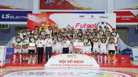  Thái Sơn Nam TP.HCM lập kỷ lục chưa từng có ở giải futsal VĐQG